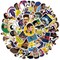 50 Pcs Vinyl Sticker of Neymar Jr for Soccer Lovers Waterproof Stickers Bomb for Wall,(Neymar)